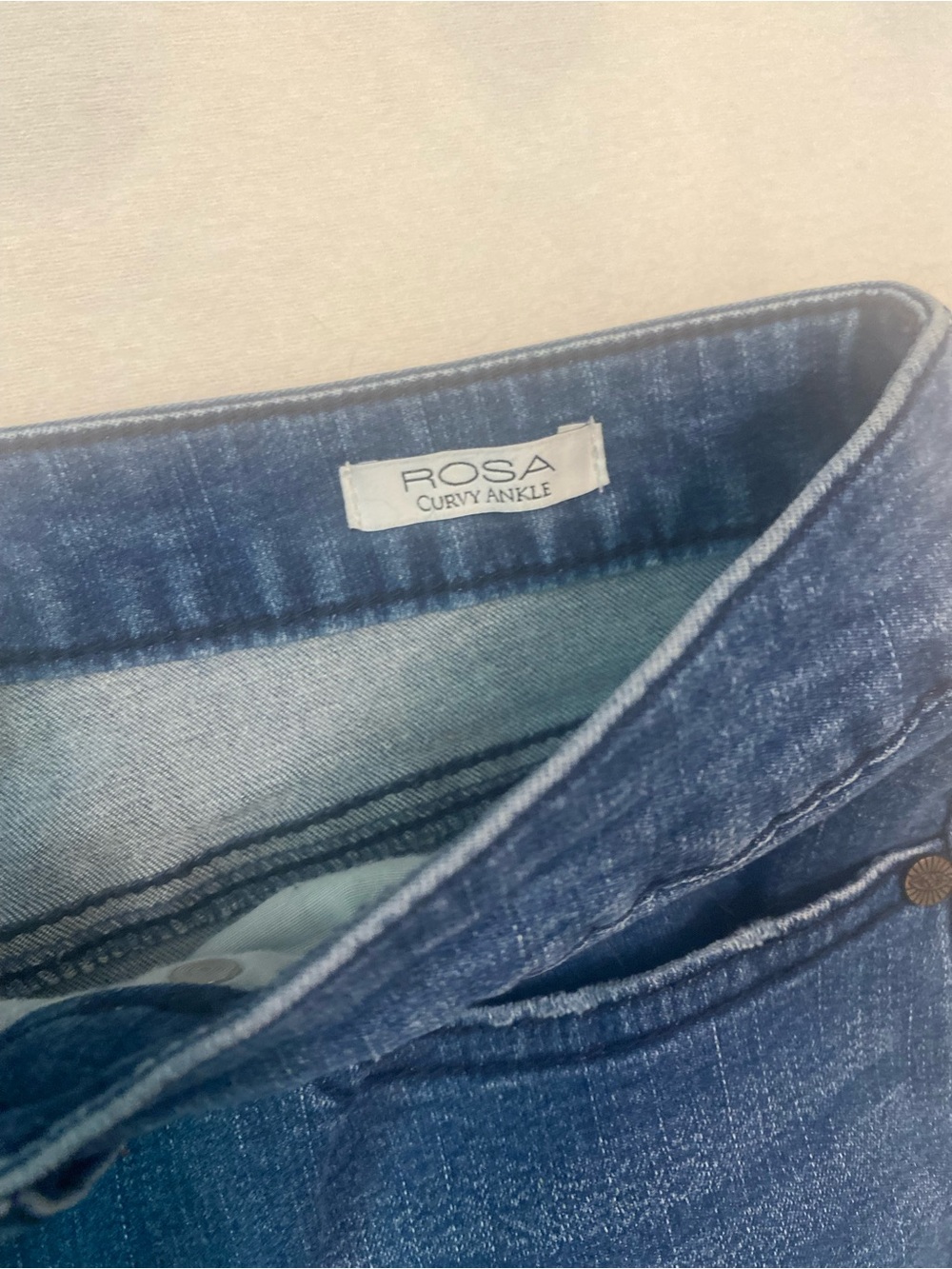 Sofia by Sofia Vergara Rosa Curvy High-Rise Skinny Ankle Jeans in Dark Blue 12 - Picture 5 of 8